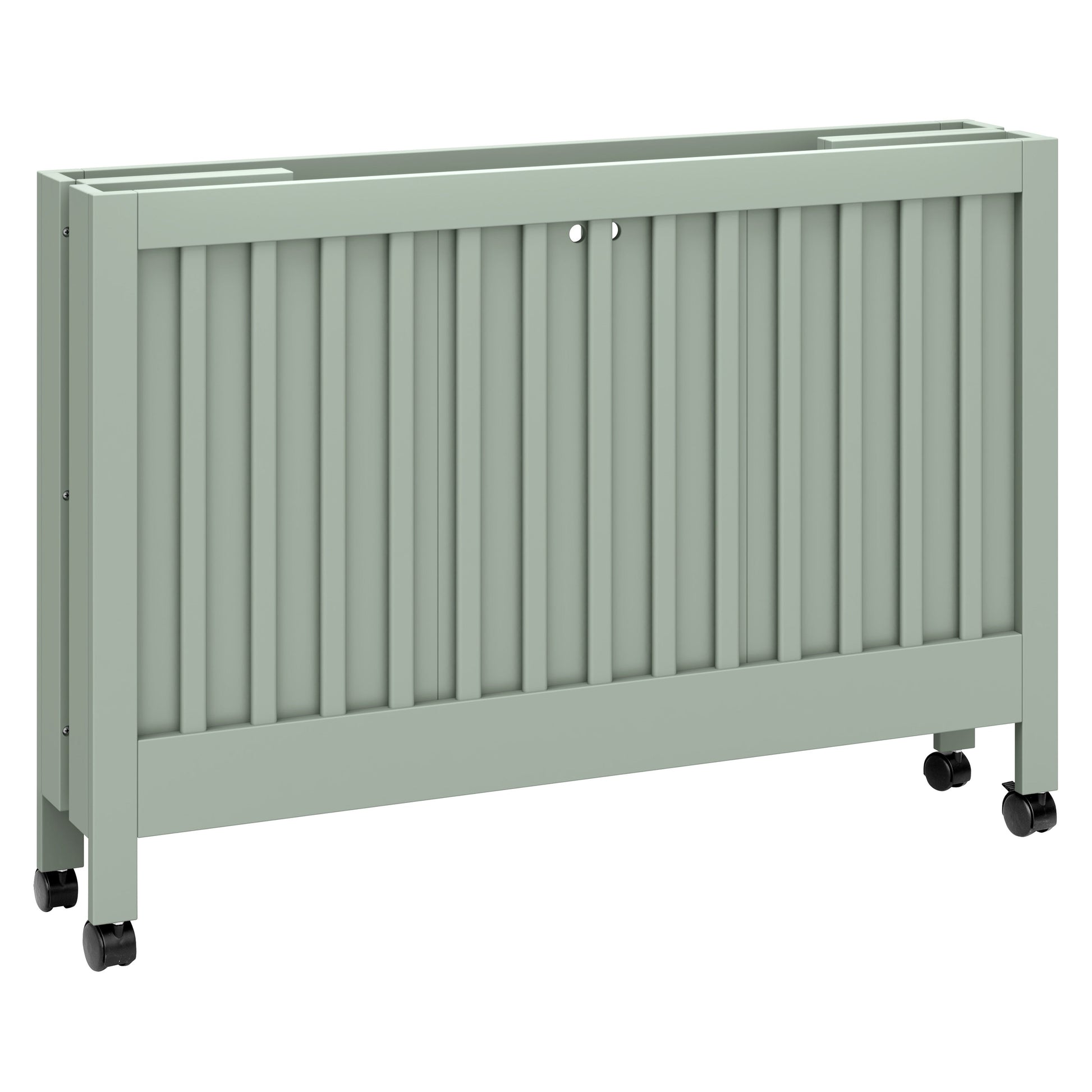 Babyletto Cribs White Babyletto Maki Portable Folding Crib with Toddler Bed Conversion Kit