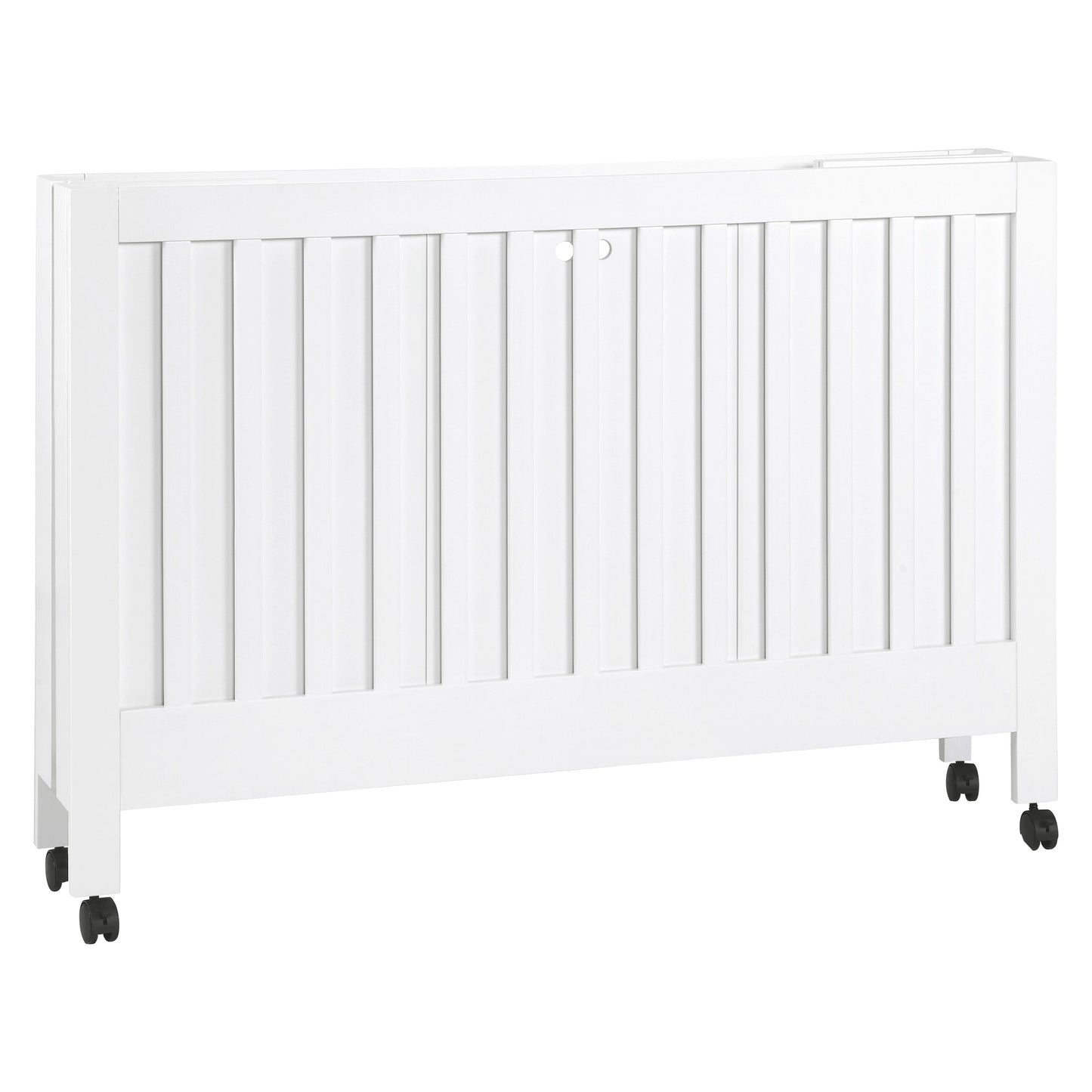 Babyletto Cribs White Babyletto Maki Portable Folding Crib with Toddler Bed Conversion Kit