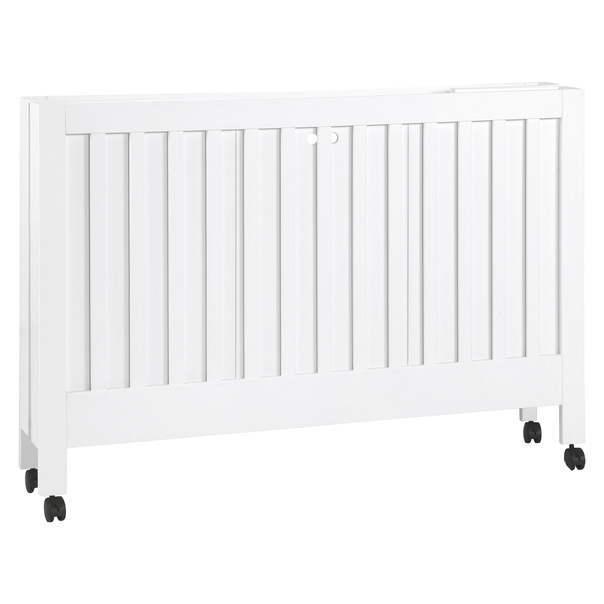 Babyletto Cribs White Babyletto Maki Portable Folding Crib with Toddler Bed Conversion Kit