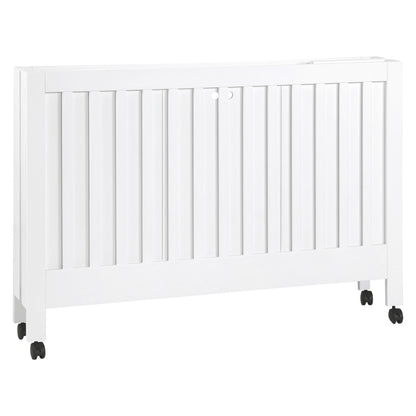 Babyletto Cribs White Babyletto Maki Portable Folding Crib with Toddler Bed Conversion Kit