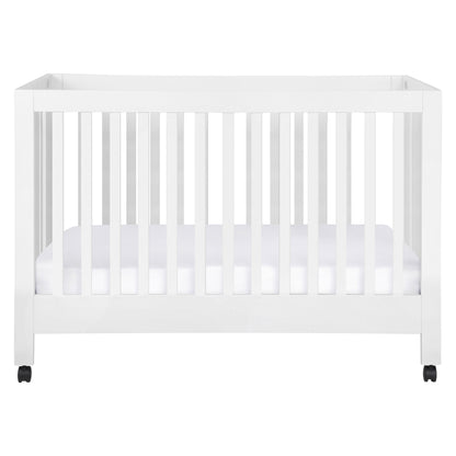 Babyletto Cribs White Babyletto Maki Portable Folding Crib with Toddler Bed Conversion Kit