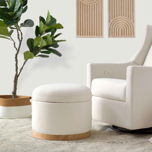 Babyletto Ottomans Babyletto Naka Storage Ottoman in Eco-Performance Fabric | Water Repellent & Stain Resistant