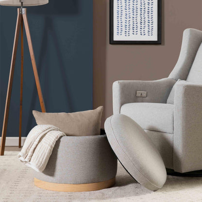 Babyletto Ottomans Babyletto Naka Storage Ottoman in Eco-Performance Fabric | Water Repellent & Stain Resistant