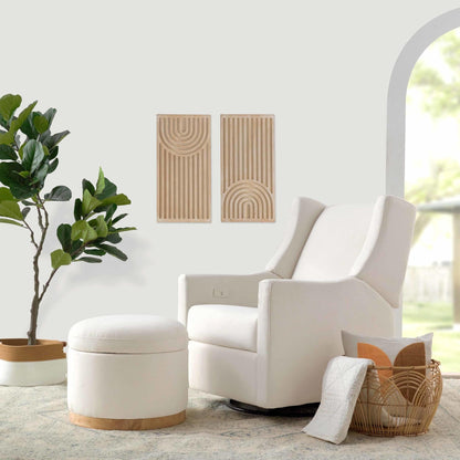 Babyletto Ottomans Babyletto Naka Storage Ottoman in Eco-Performance Fabric | Water Repellent & Stain Resistant