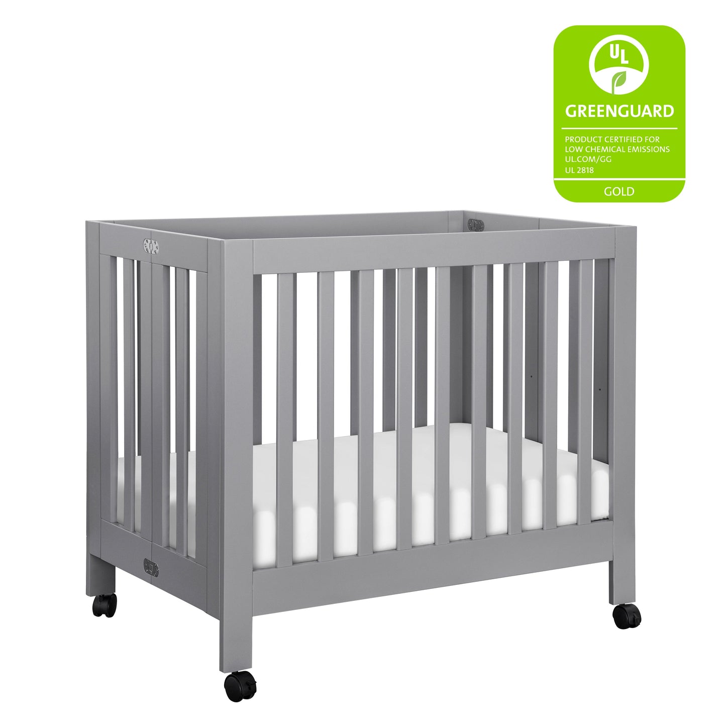 Babyletto Cribs Light Sage Babyletto Origami Mini Crib