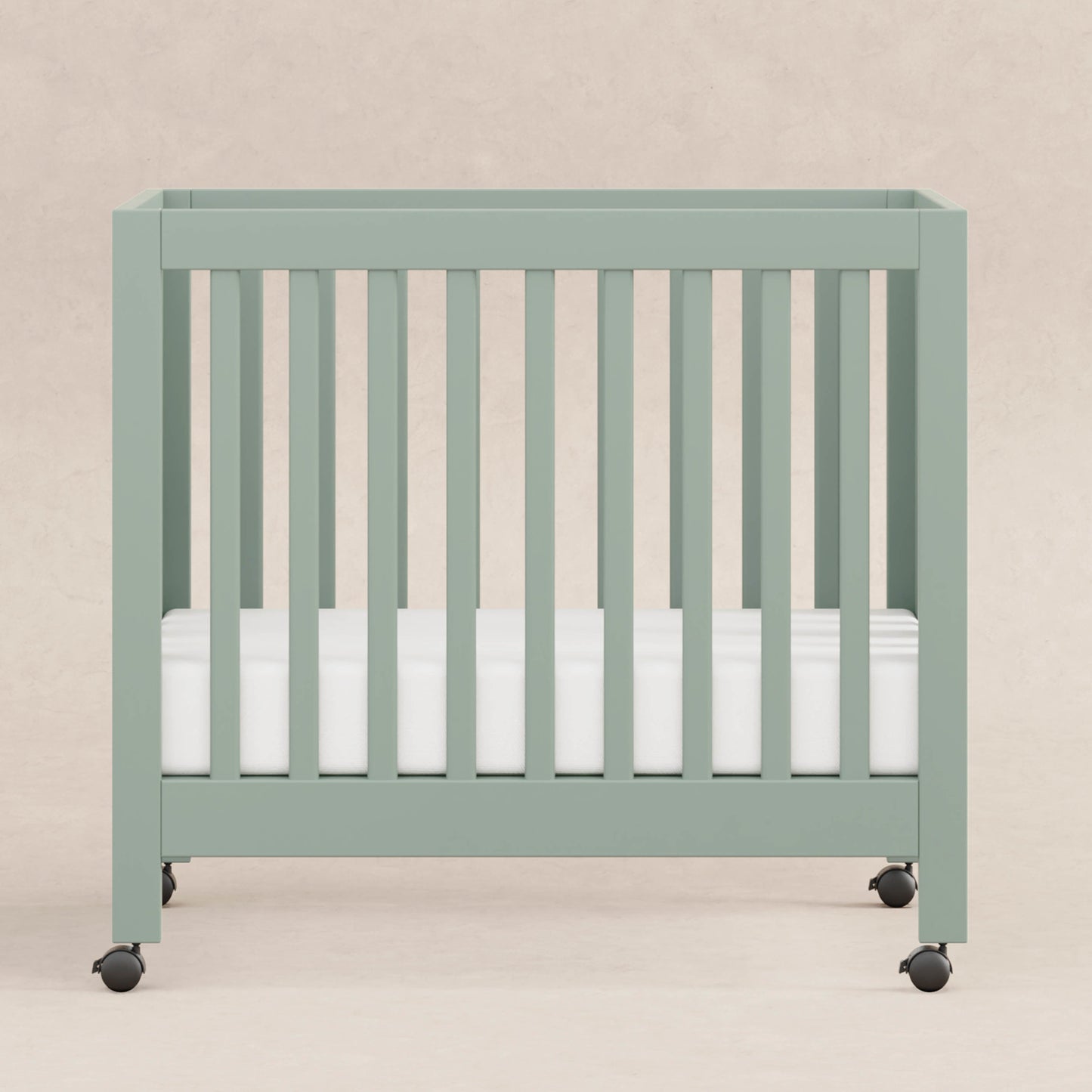 Babyletto Cribs Light Sage Babyletto Origami Mini Crib