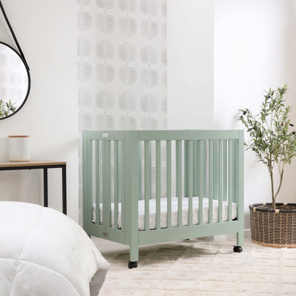 Babyletto Cribs Light Sage Babyletto Origami Mini Crib