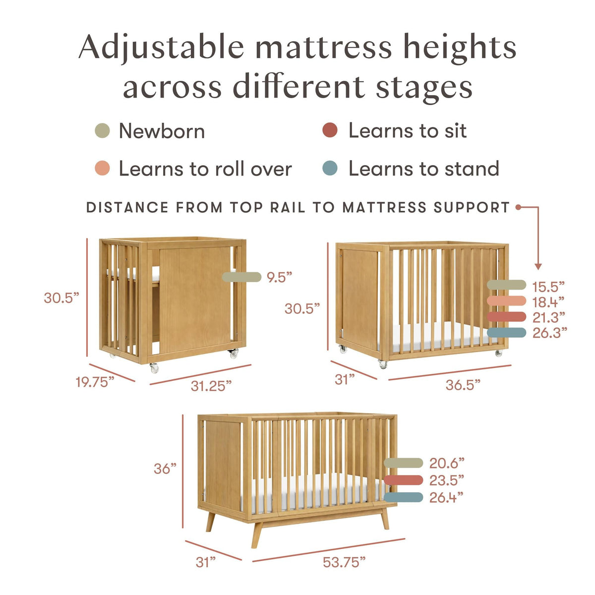 BabylettoBabyletto Palma 8-in-1 Convertible All-Stages Crib with Bassinet & Toddler Bed KitBabysupermarket