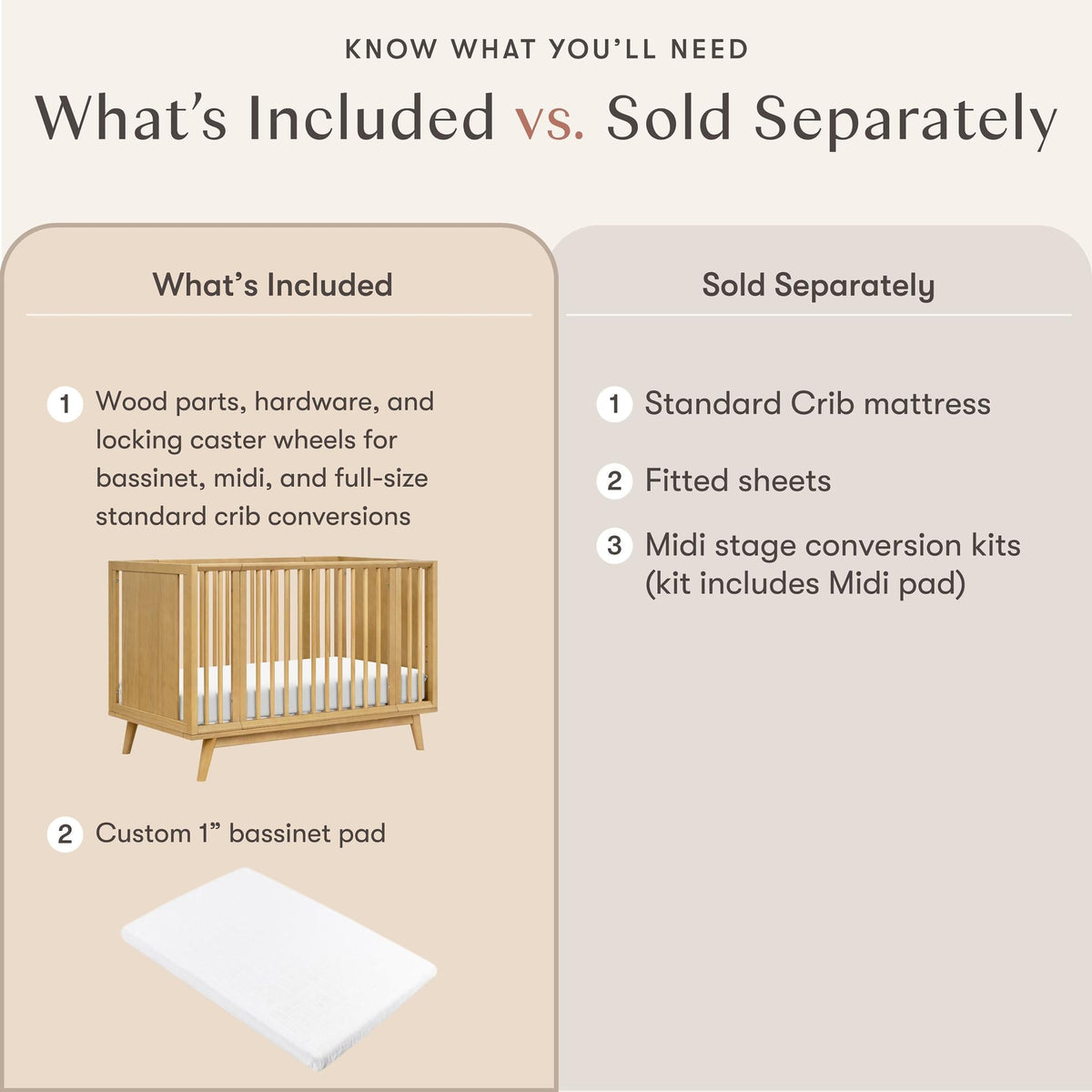 BabylettoBabyletto Palma 8-in-1 Convertible All-Stages Crib with Bassinet & Toddler Bed KitBabysupermarket
