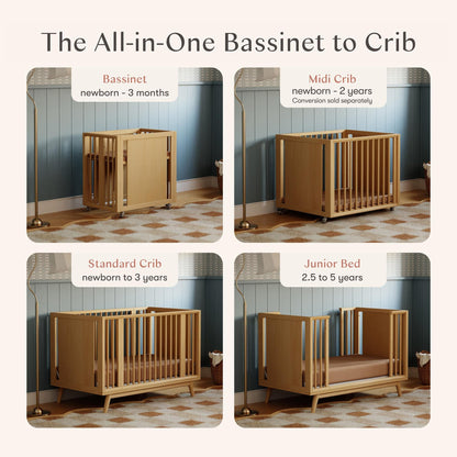 BabylettoBabyletto Palma 8-in-1 Convertible All-Stages Crib with Bassinet & Toddler Bed KitBabysupermarket
