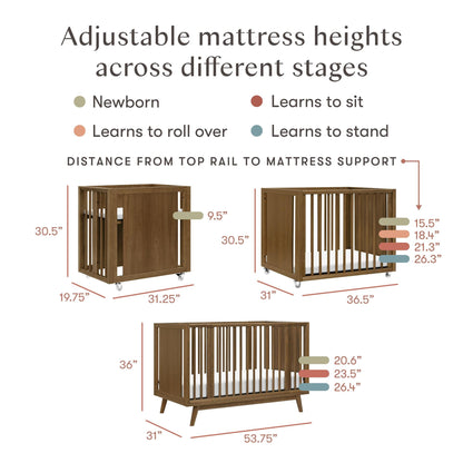 BabylettoBabyletto Palma 8-in-1 Convertible All-Stages Crib with Bassinet & Toddler Bed KitBabysupermarket