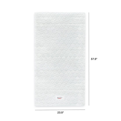 Babyletto Mattresses White Babyletto Pure Core Mini Crib Mattress w/ Hybrid Quilted Waterproof Cover (Lightweight)