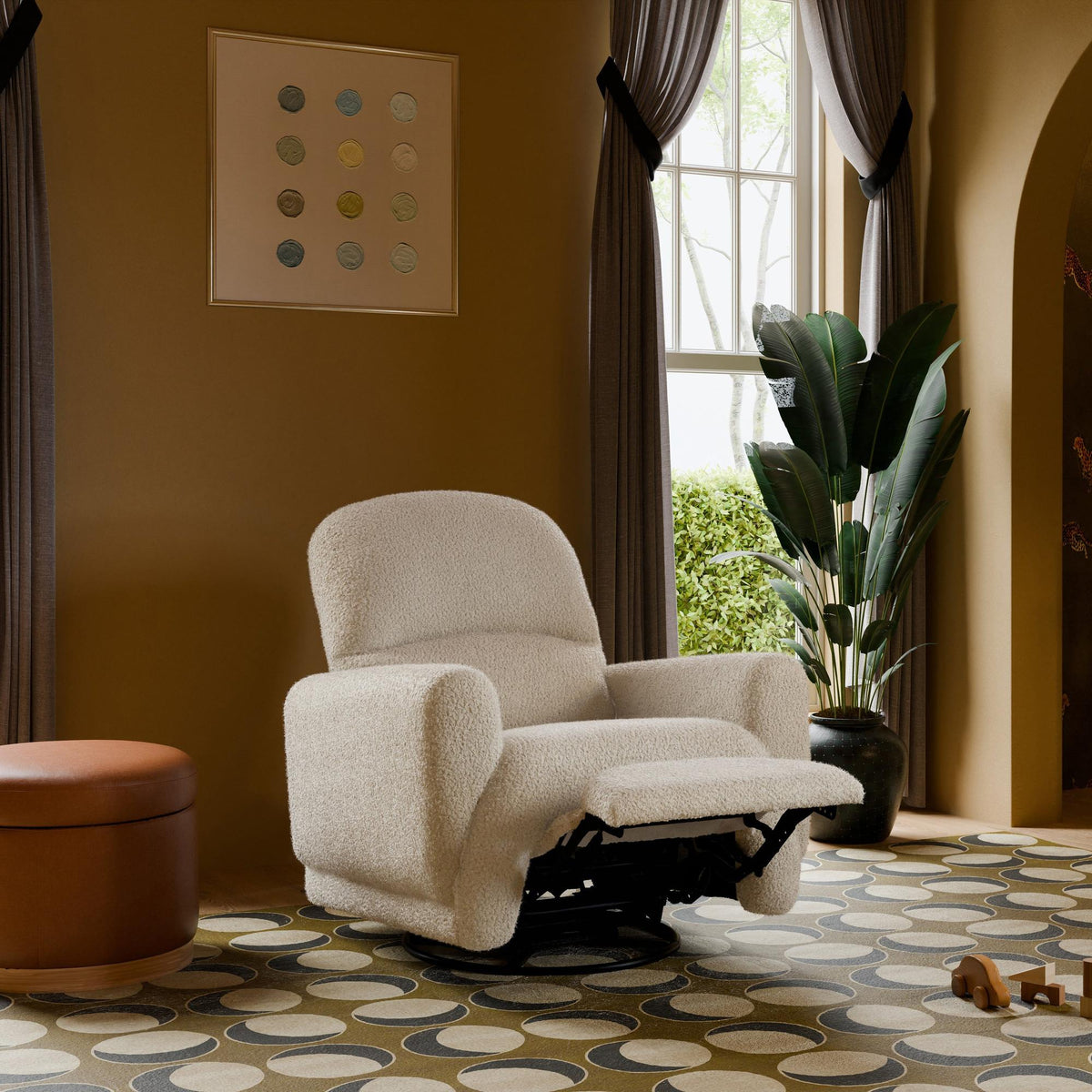 BabylettoBabyletto Rainbow Recliner and Swivel Glider in Teddy LoopBabysupermarket