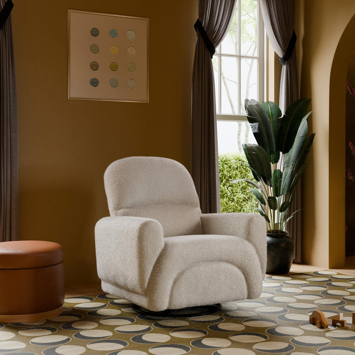 BabylettoBabyletto Rainbow Recliner and Swivel Glider in Teddy LoopBabysupermarket
