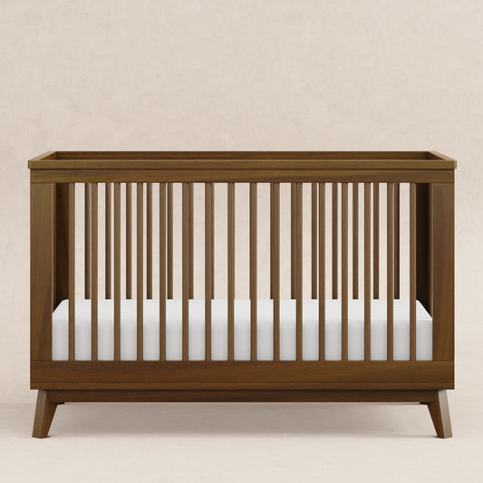 Babyletto Cribs Natural Walnut Babyletto Scoot 3-in-1 Convertible Crib with Toddler Bed Conversion Kit