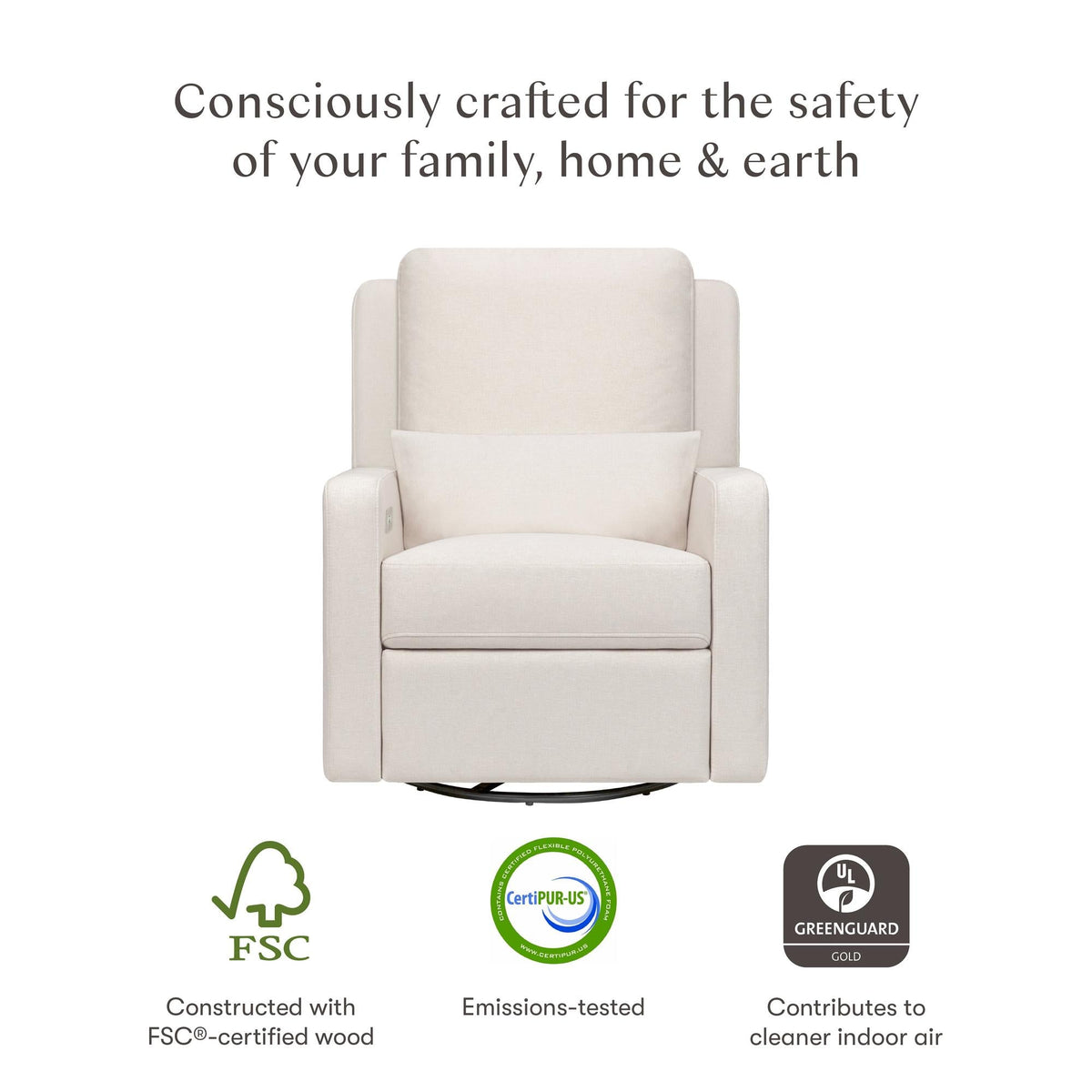BabylettoBabyletto Sigi Electronic Recliner and Glider with USB PortBabysupermarket