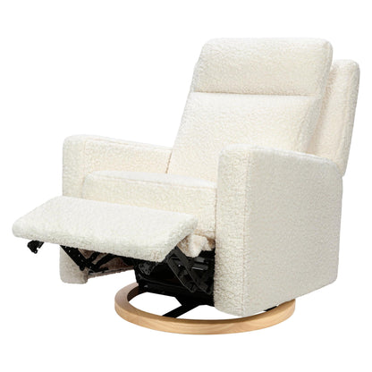 Babyletto Gliders & Rockers Babyletto Sigi Pro Power Recliner & Swivel Glider with Power Adjustable Headrest and Lumbar Support