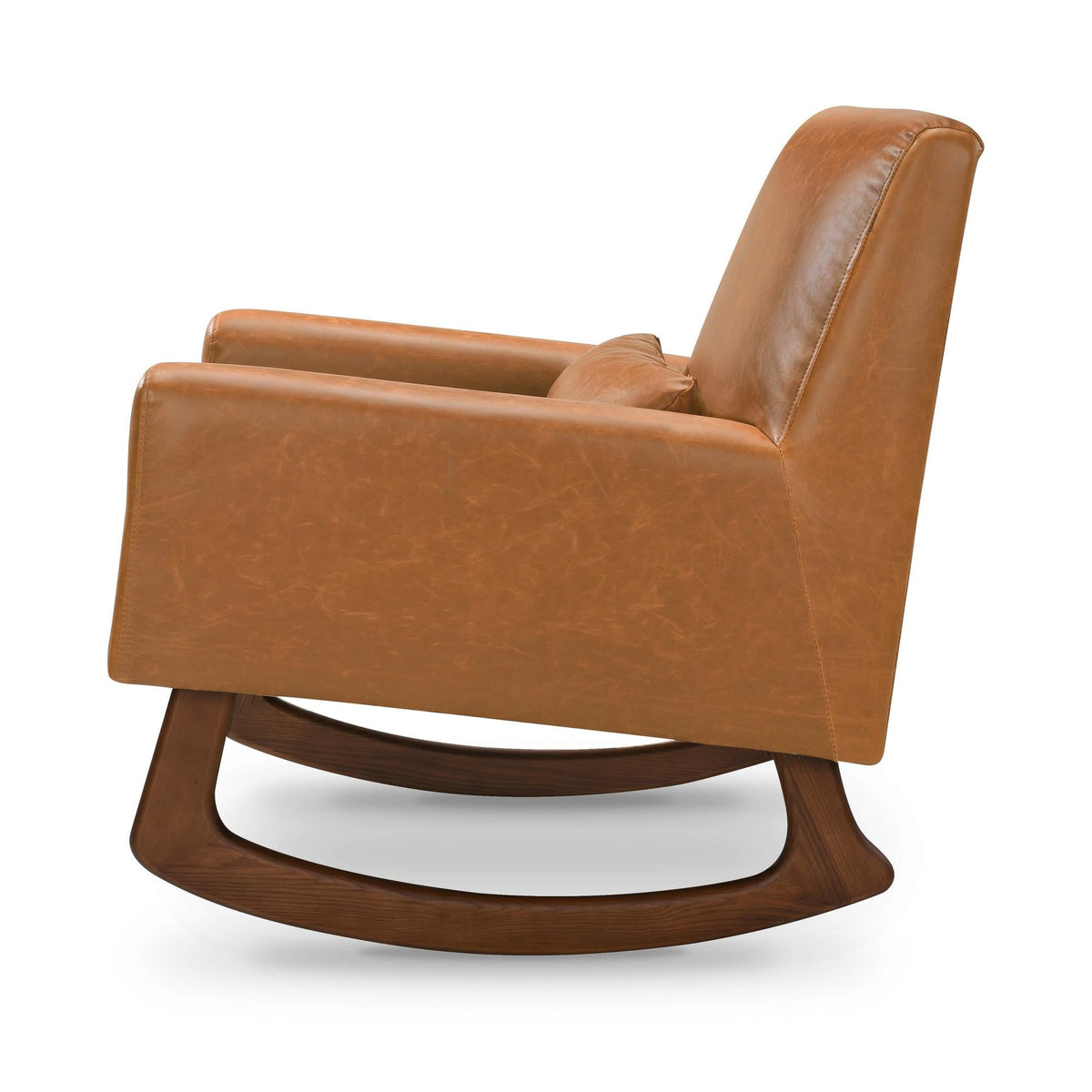 Babyletto Gliders & Rockers Tan Vegan Leather Babyletto Sleepytime Rocker in Vegan Leather