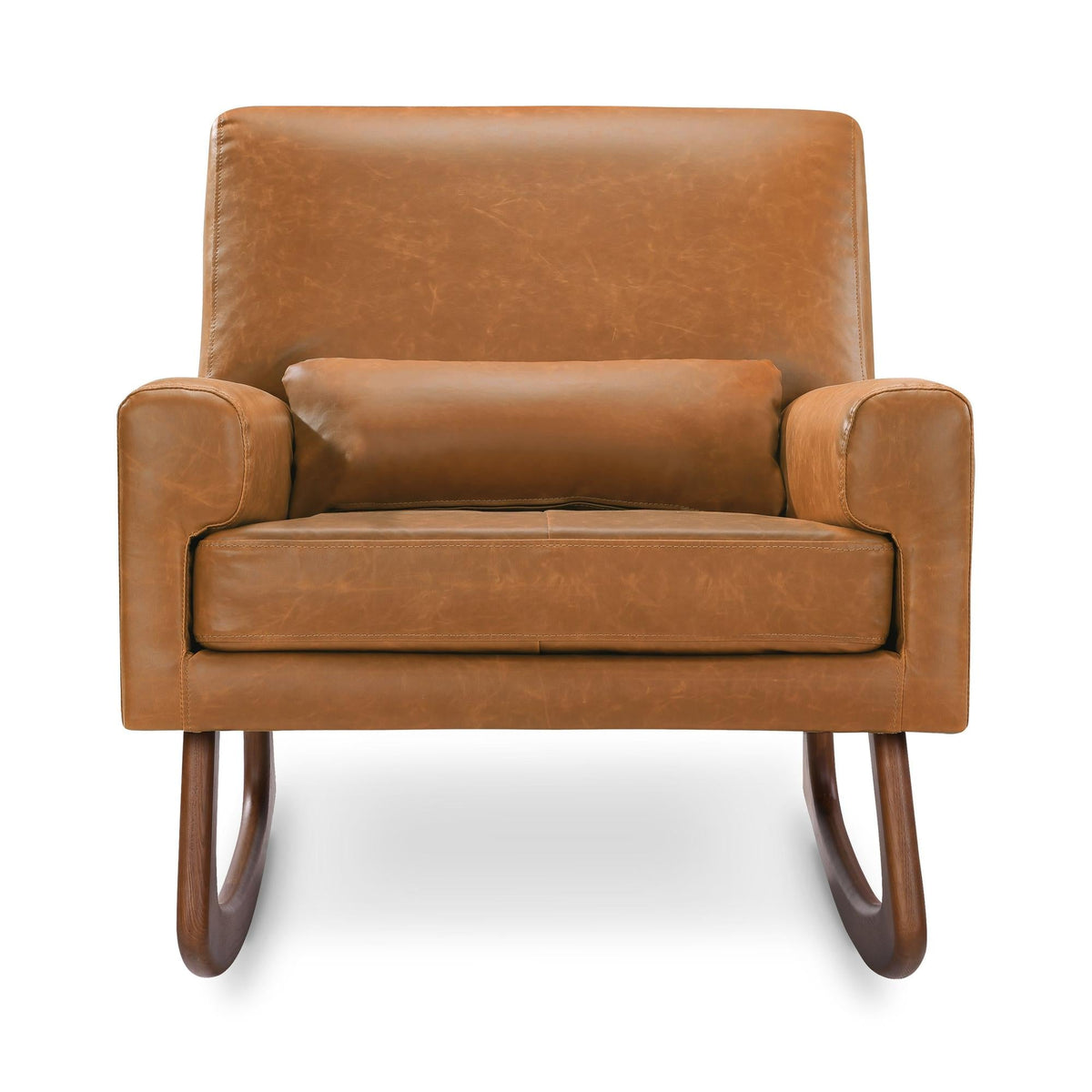 Babyletto Gliders & Rockers Tan Vegan Leather Babyletto Sleepytime Rocker in Vegan Leather