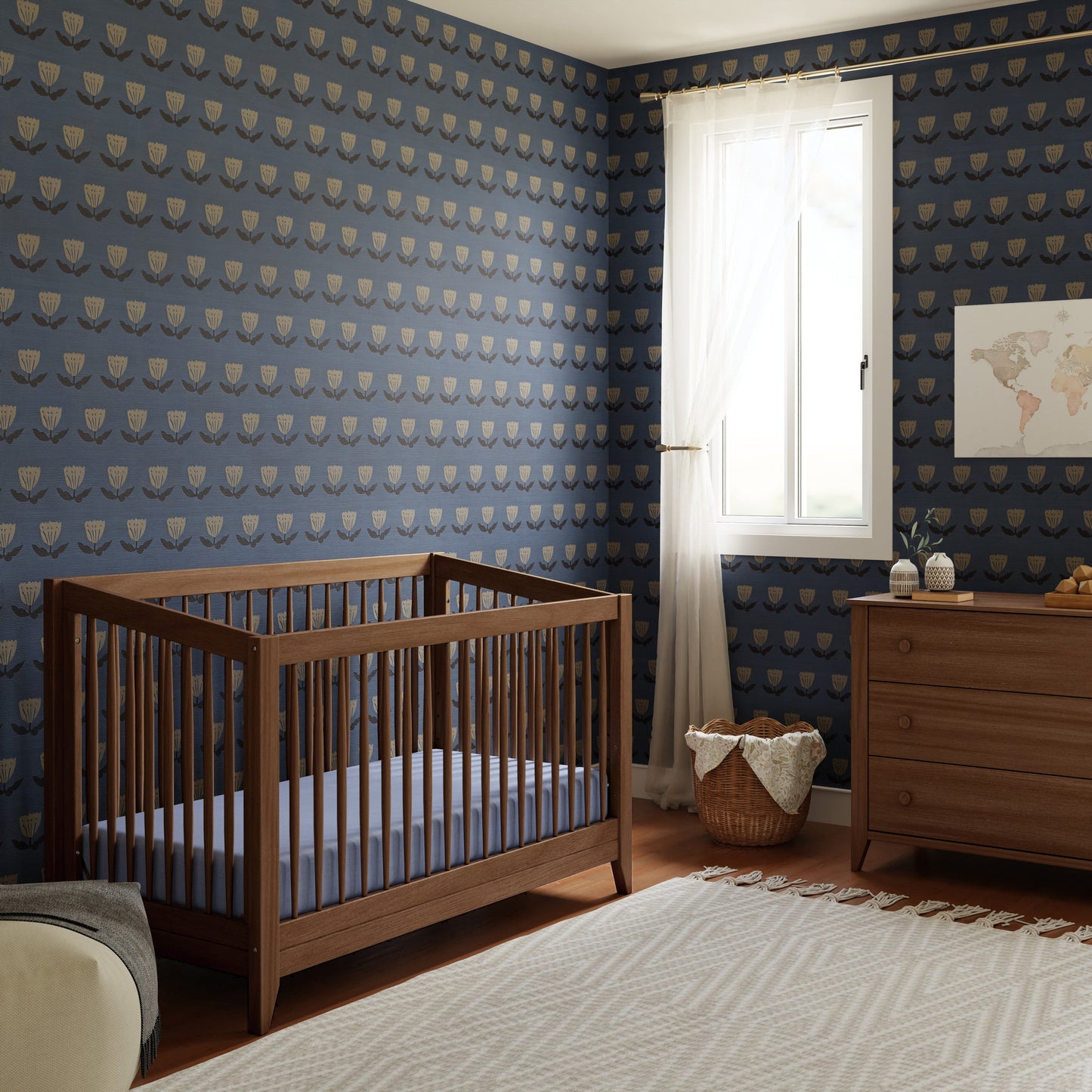 Babyletto Cribs Chestnut / Natural Babyletto Sprout 4-in-1 Convertible Crib with Toddler Bed Conversion Kit