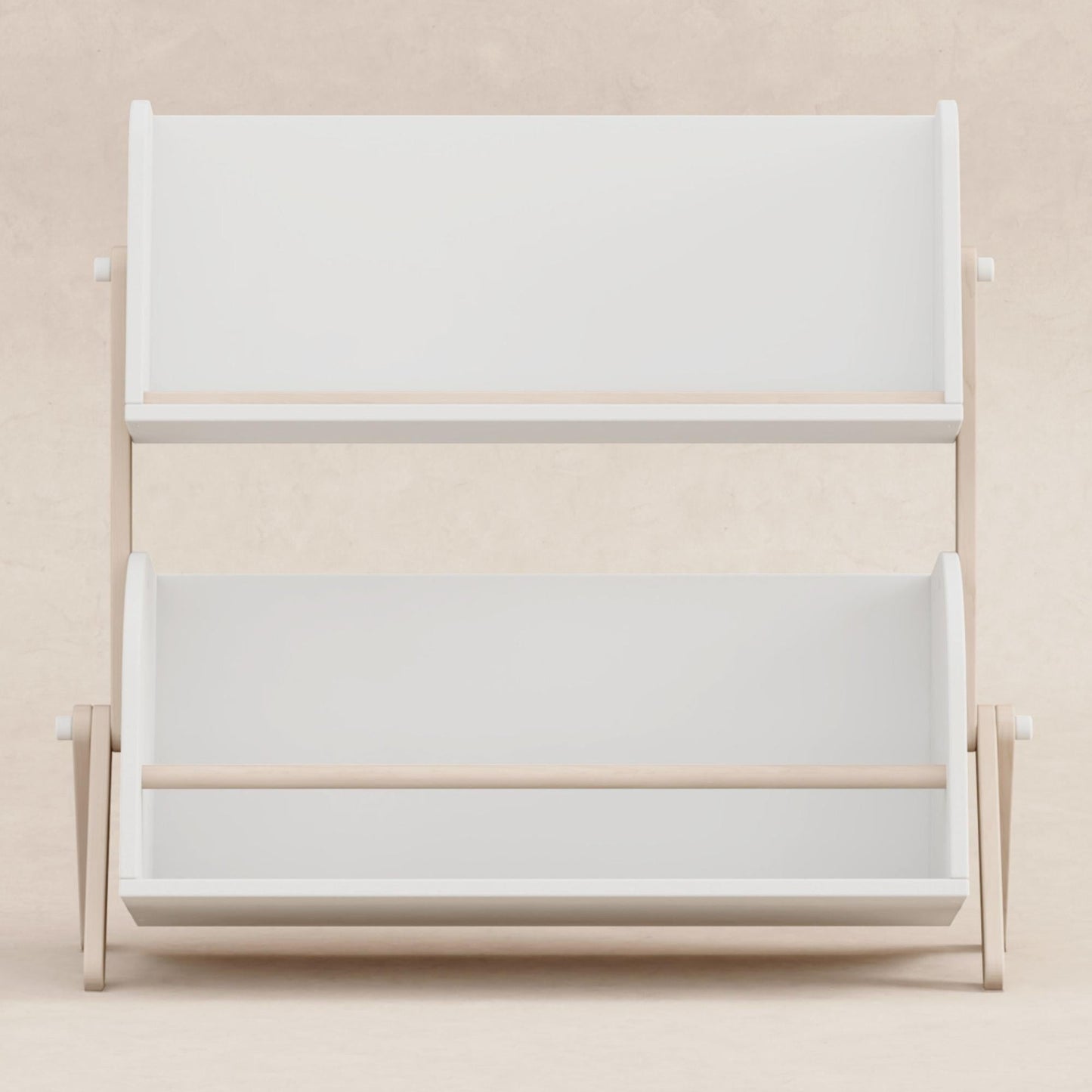 Babyletto Bookcases White/Washed Natural Babyletto Tally Storage and Bookshelf