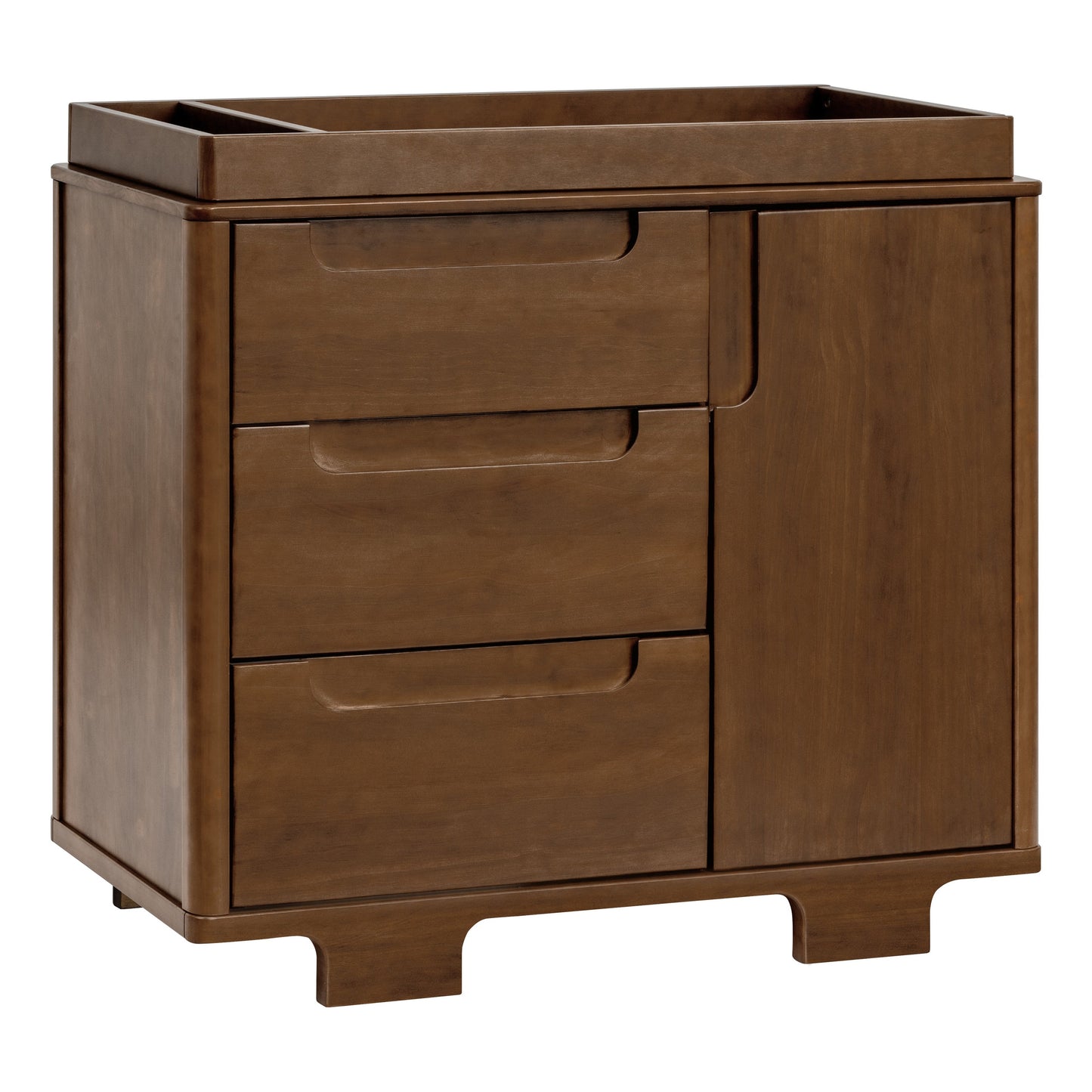 Babyletto Dressers Natural Walnut Babyletto Yuzu 3-Drawer Changer Dresser