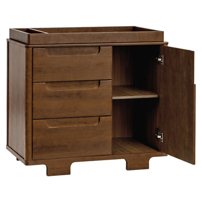 Babyletto Dressers Natural Walnut Babyletto Yuzu 3-Drawer Changer Dresser