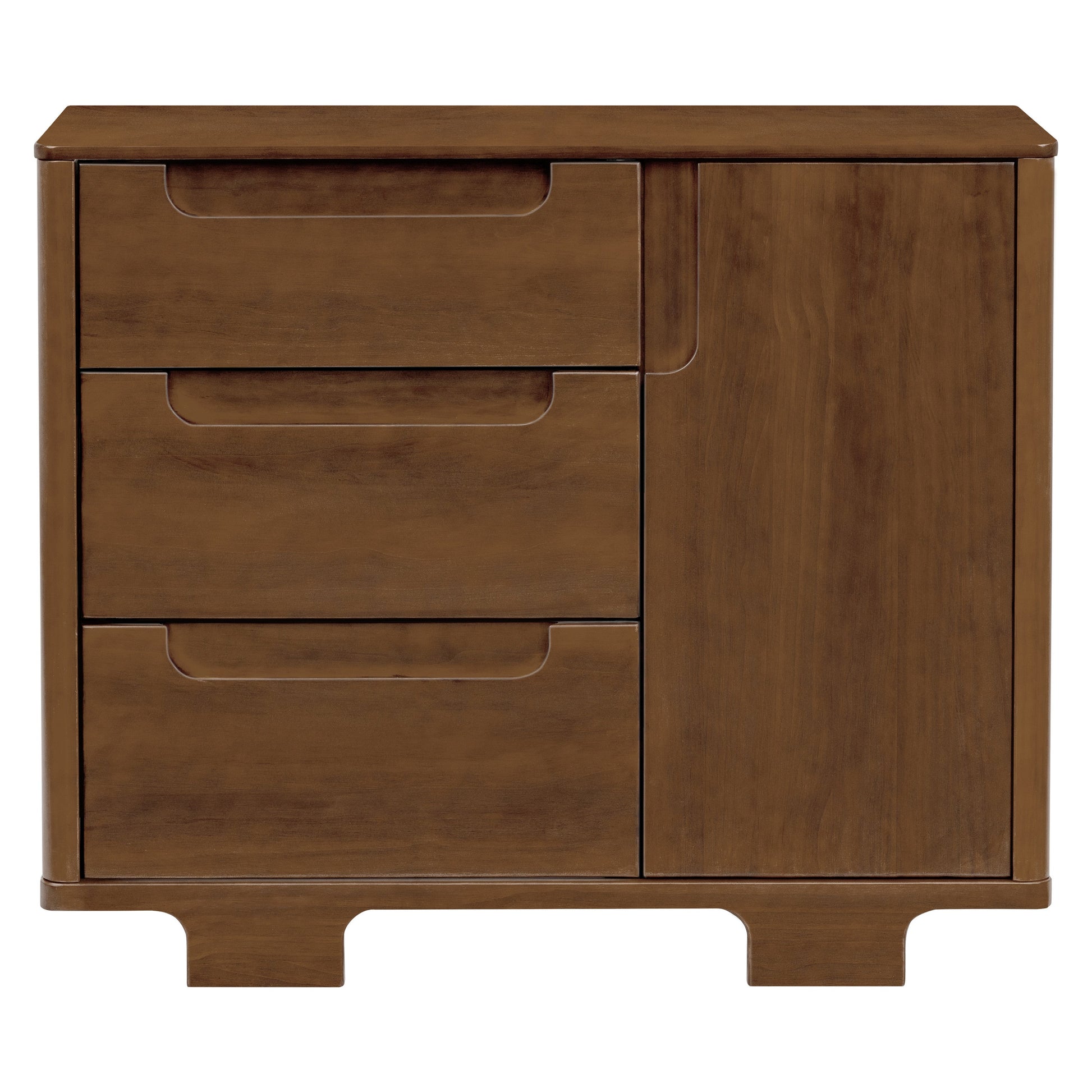 Babyletto Dressers Natural Walnut Babyletto Yuzu 3-Drawer Changer Dresser