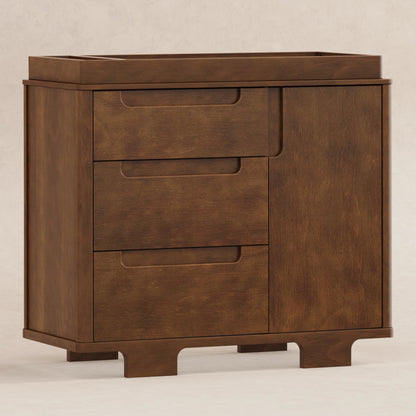 Babyletto Dressers Natural Walnut Babyletto Yuzu 3-Drawer Changer Dresser