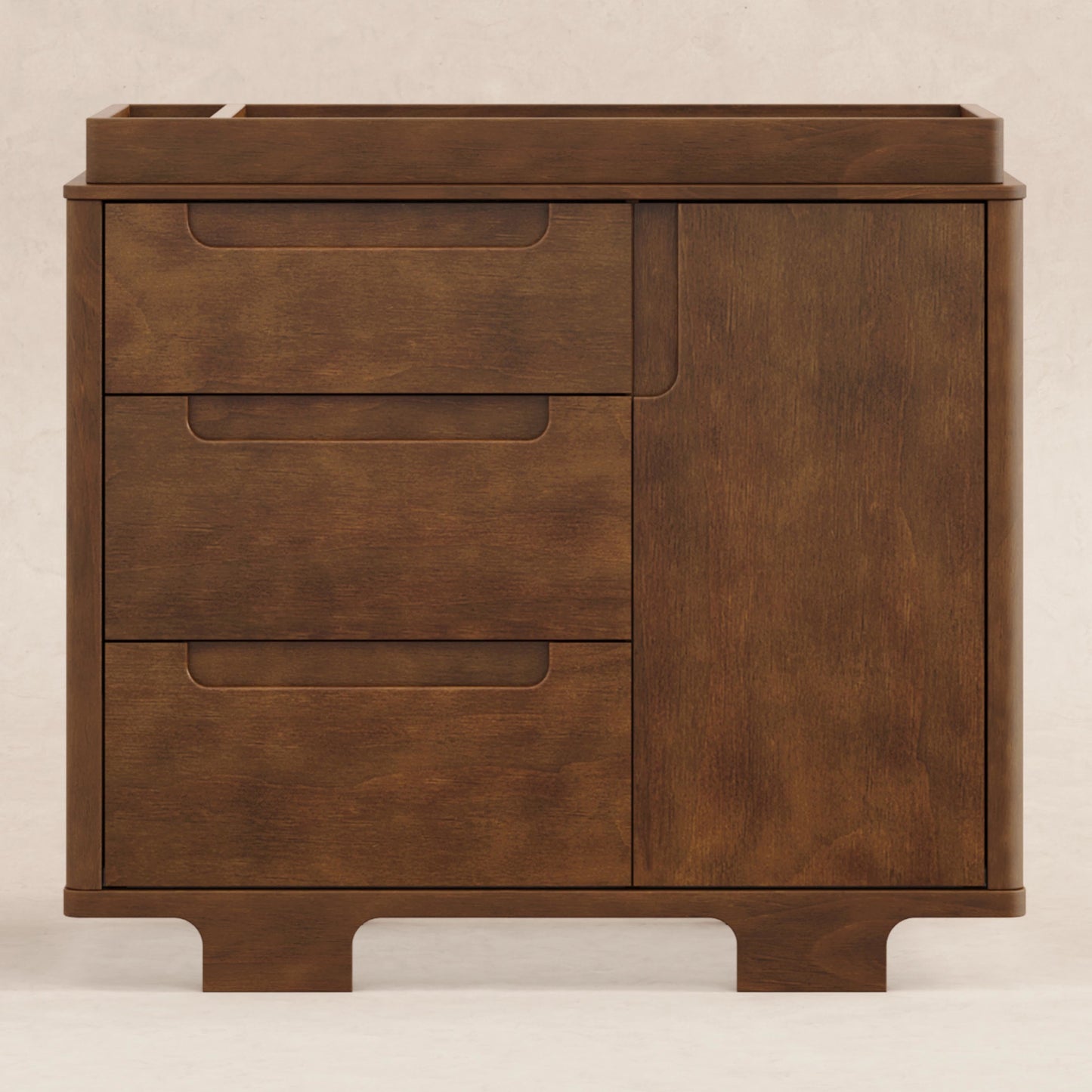 Babyletto Dressers Natural Walnut Babyletto Yuzu 3-Drawer Changer Dresser