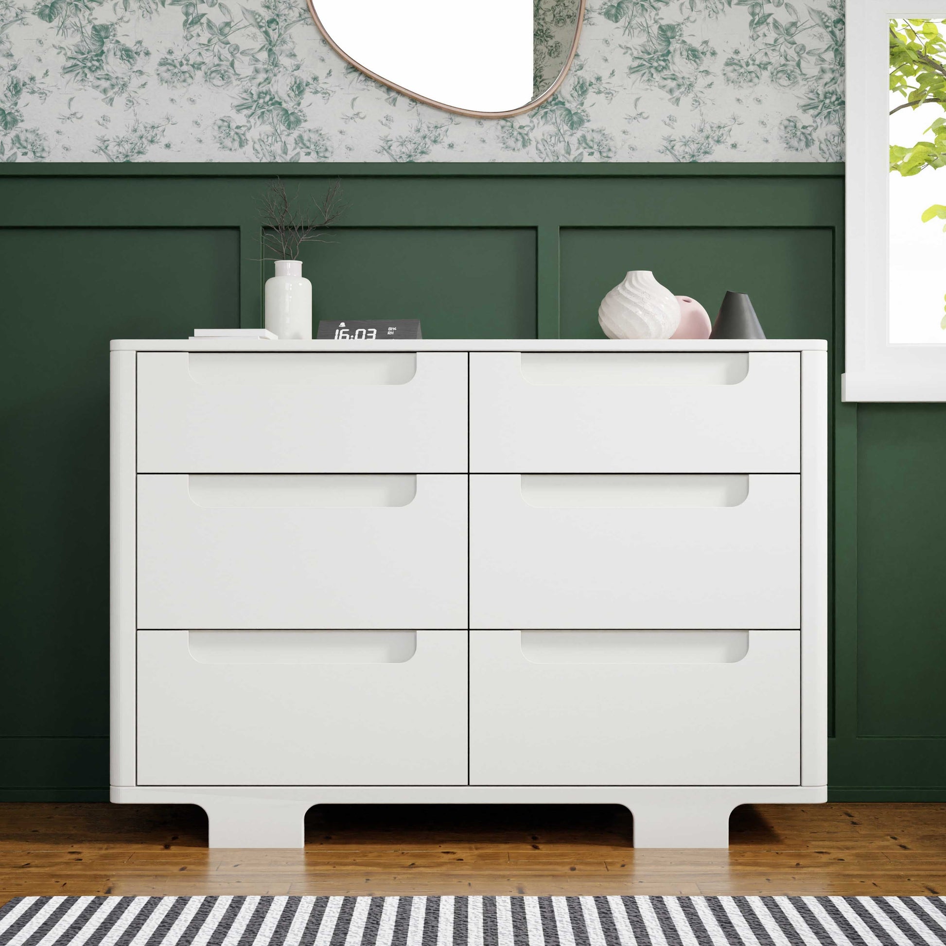 Babyletto Dressers White / Natural Babyletto Yuzu 6-Drawer Dresser