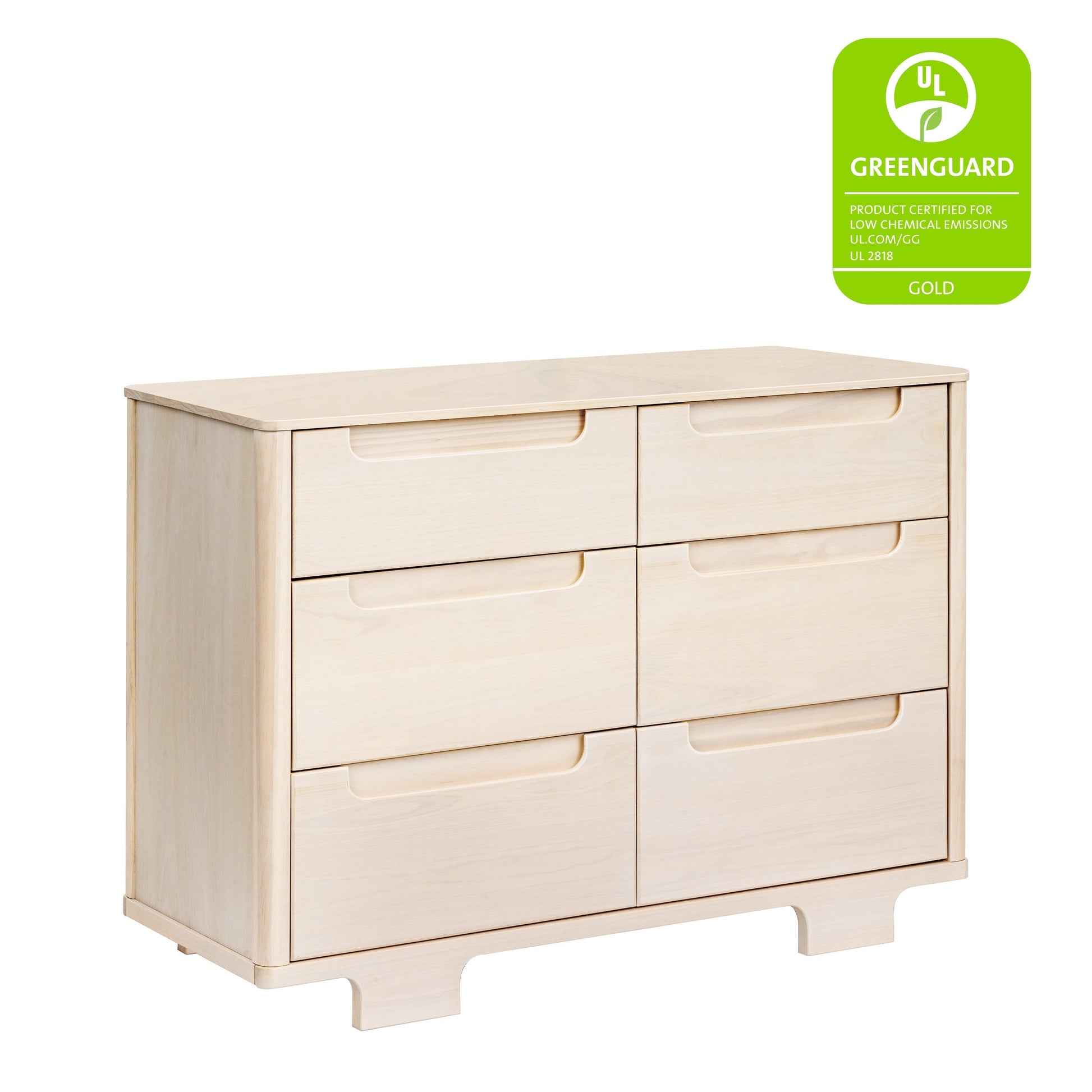 Babyletto Dressers White / Natural Babyletto Yuzu 6-Drawer Dresser