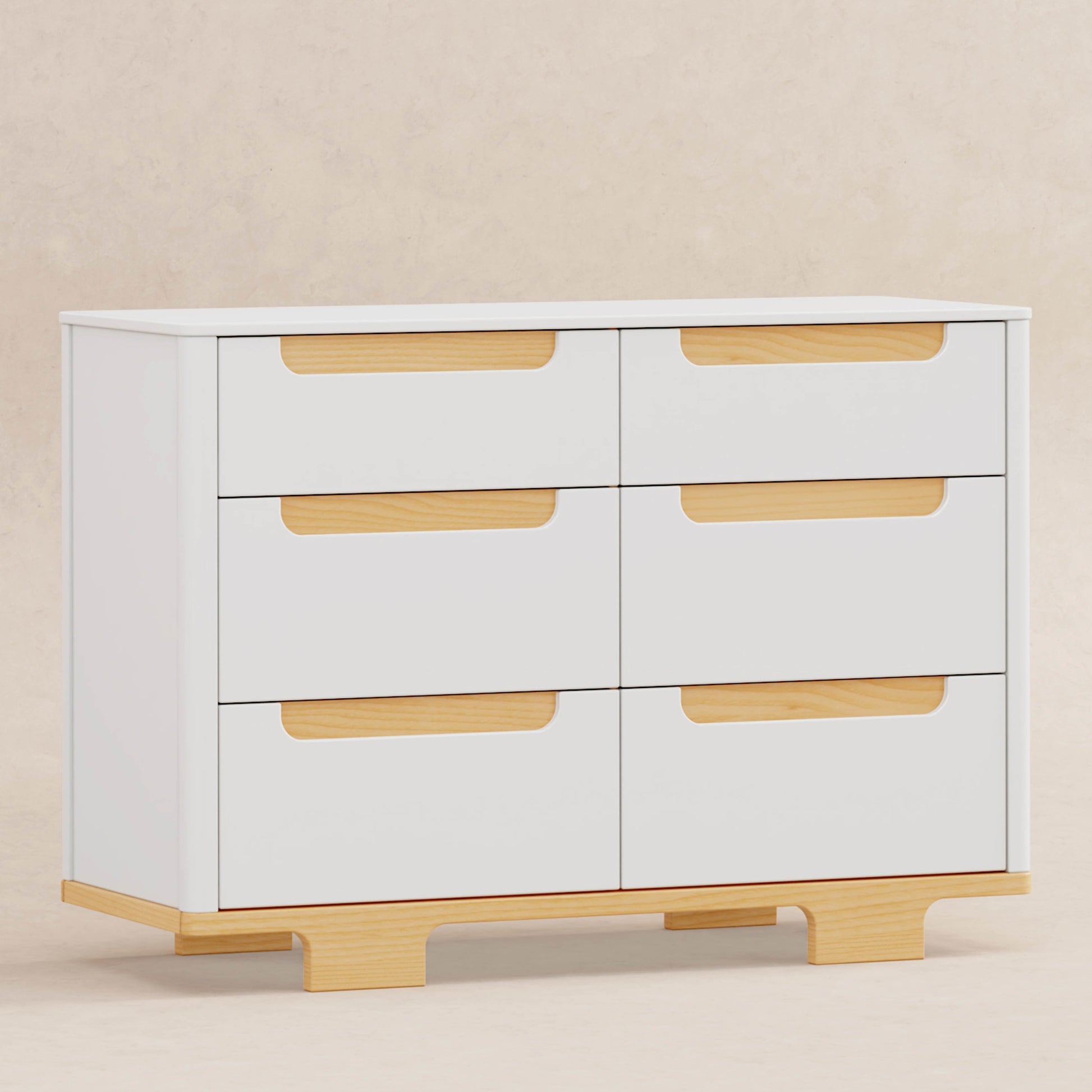 Babyletto Dressers White / Natural Babyletto Yuzu 6-Drawer Dresser