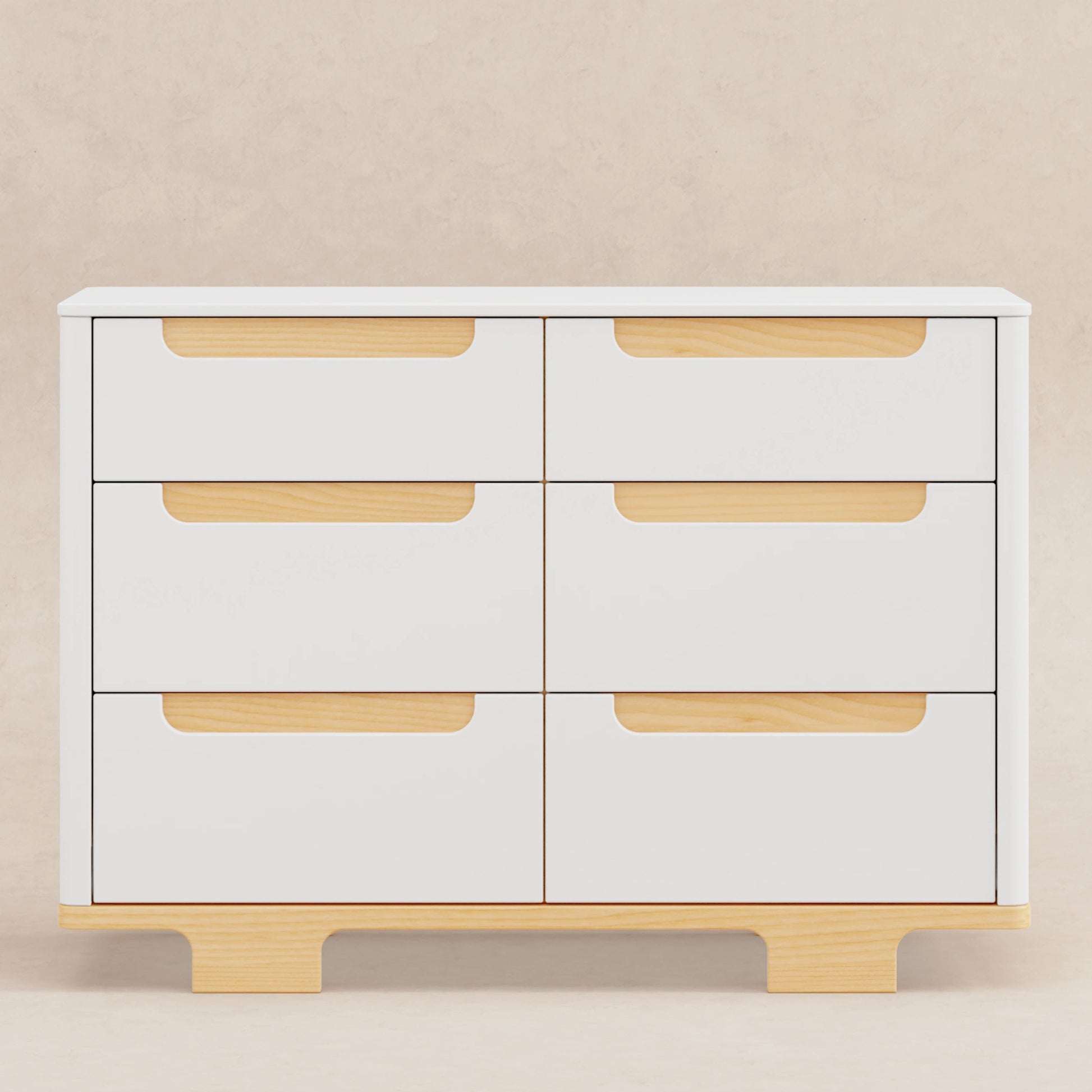 Babyletto Dressers White / Natural Babyletto Yuzu 6-Drawer Dresser