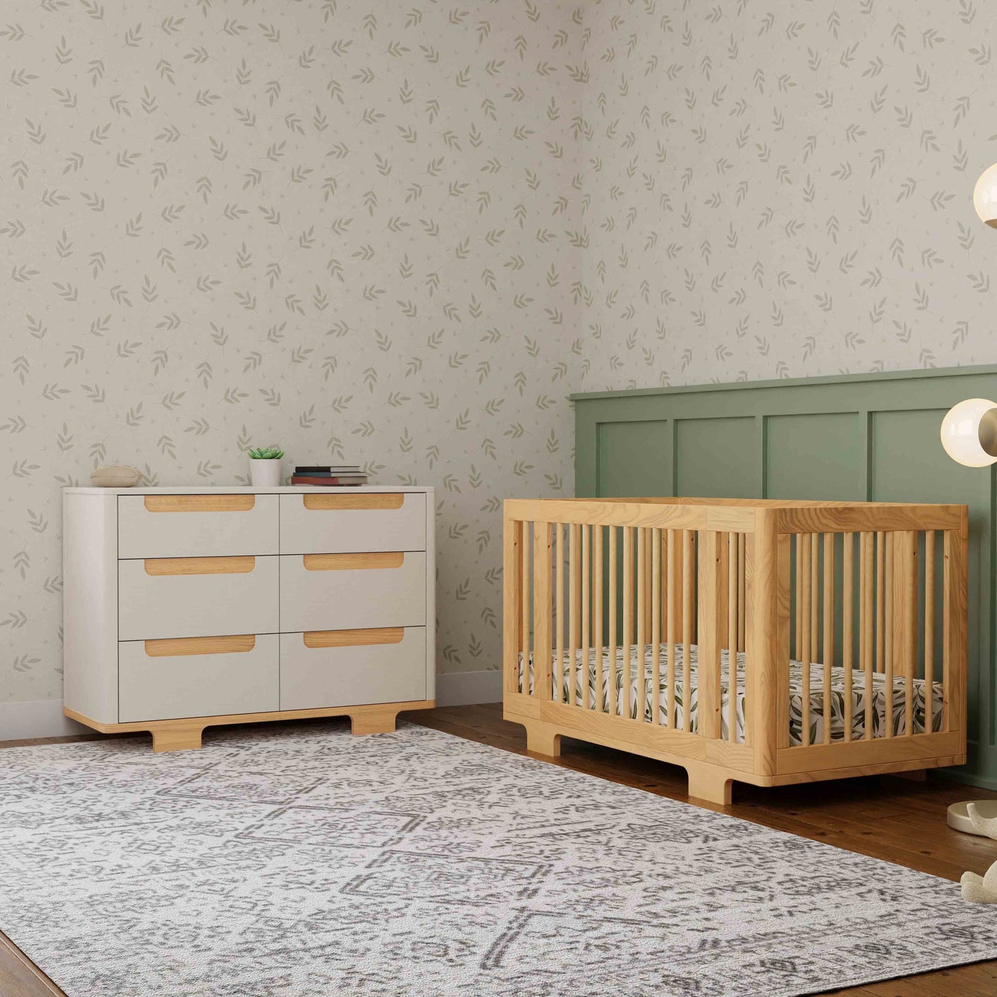 Babyletto Dressers White / Natural Babyletto Yuzu 6-Drawer Dresser