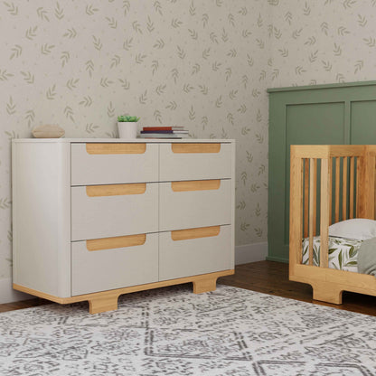 Babyletto Dressers White / Natural Babyletto Yuzu 6-Drawer Dresser