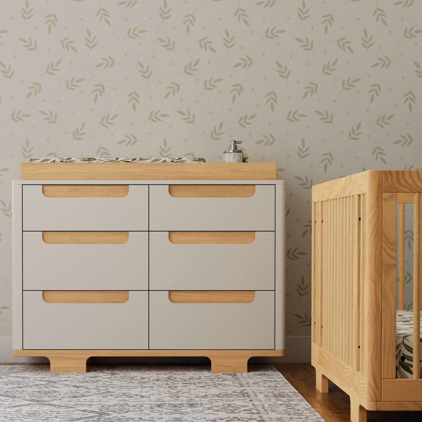 Babyletto Dressers White / Natural Babyletto Yuzu 6-Drawer Dresser