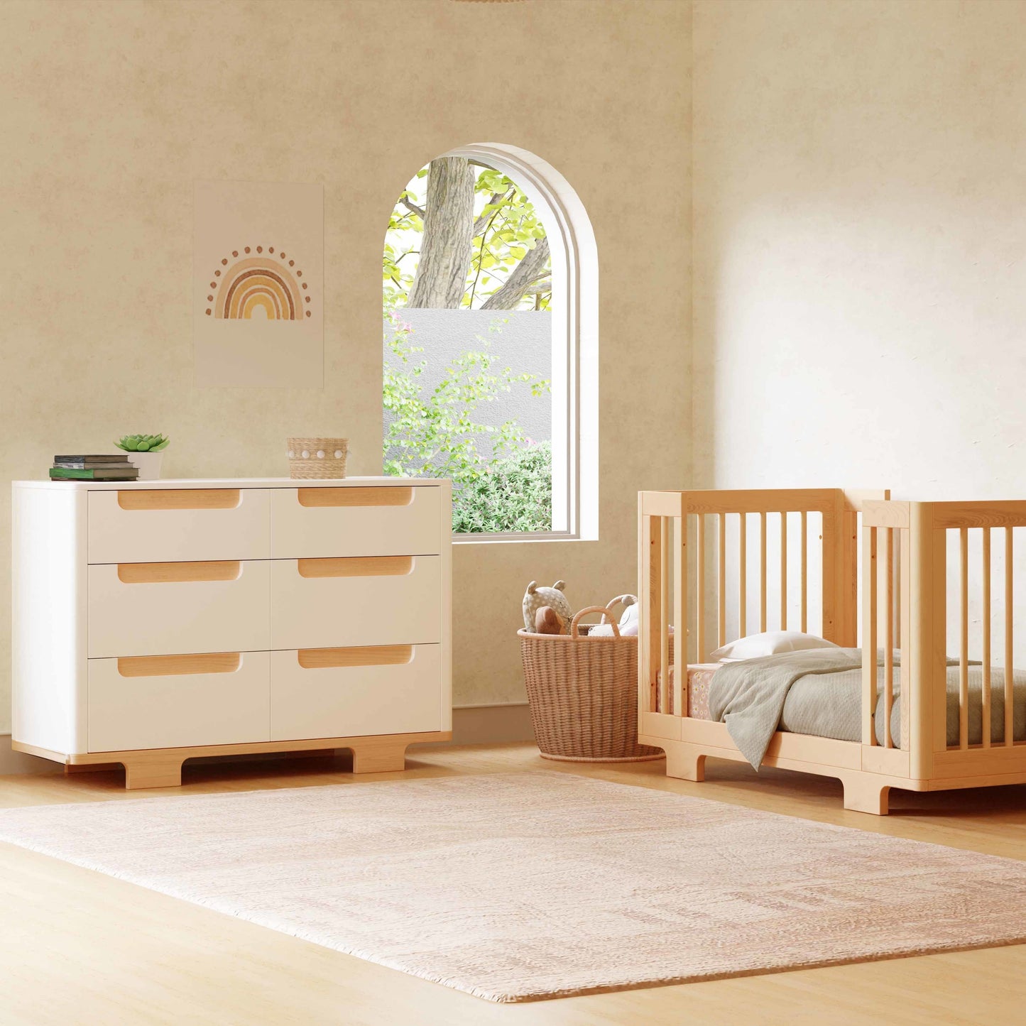 Babyletto Dressers White / Natural Babyletto Yuzu 6-Drawer Dresser