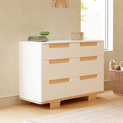 Babyletto Dressers White / Natural Babyletto Yuzu 6-Drawer Dresser