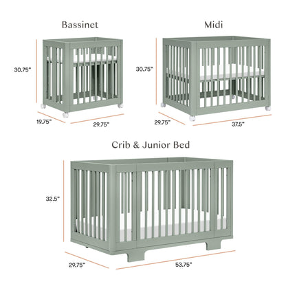 Babyletto Cribs Babyletto Yuzu 8-in-1 Convertible Crib with All-Stages Conversion Kits