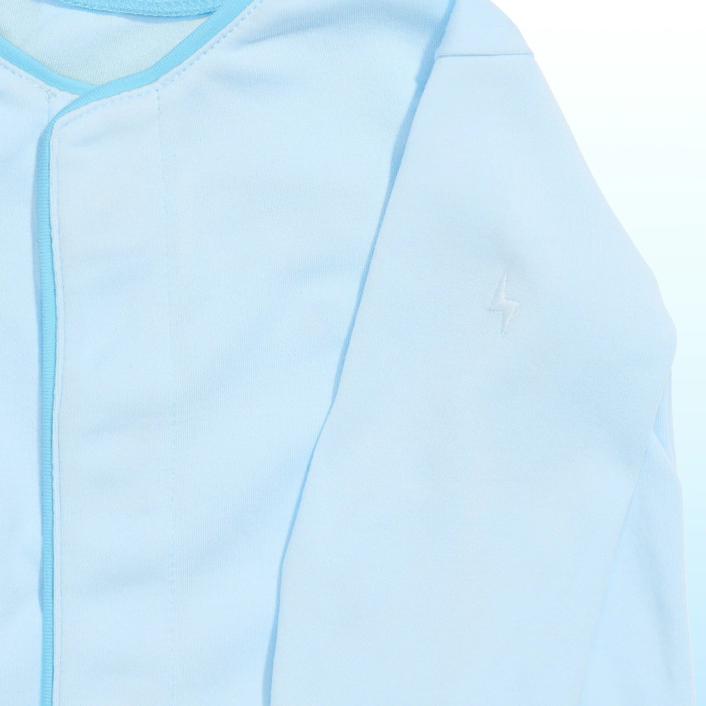 Babynetic Boys Apparel / Sleepwear / Infant Babynetic Premium Magnetic Footie Cloud Blue