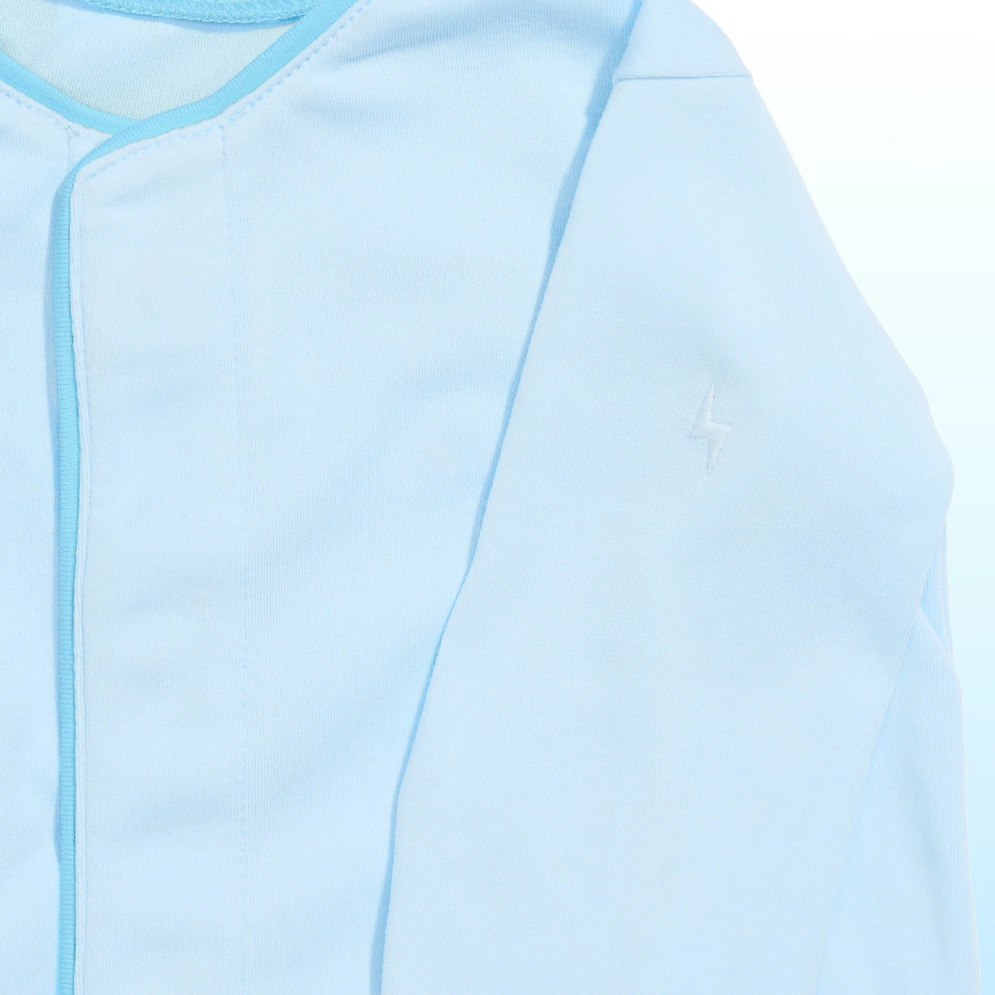 Babynetic Boys Apparel / Sleepwear / Infant Babynetic Premium Magnetic Footie Cloud Blue