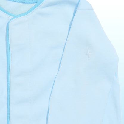 Babynetic Boys Apparel / Sleepwear / Infant Babynetic Premium Magnetic Footie Cloud Blue