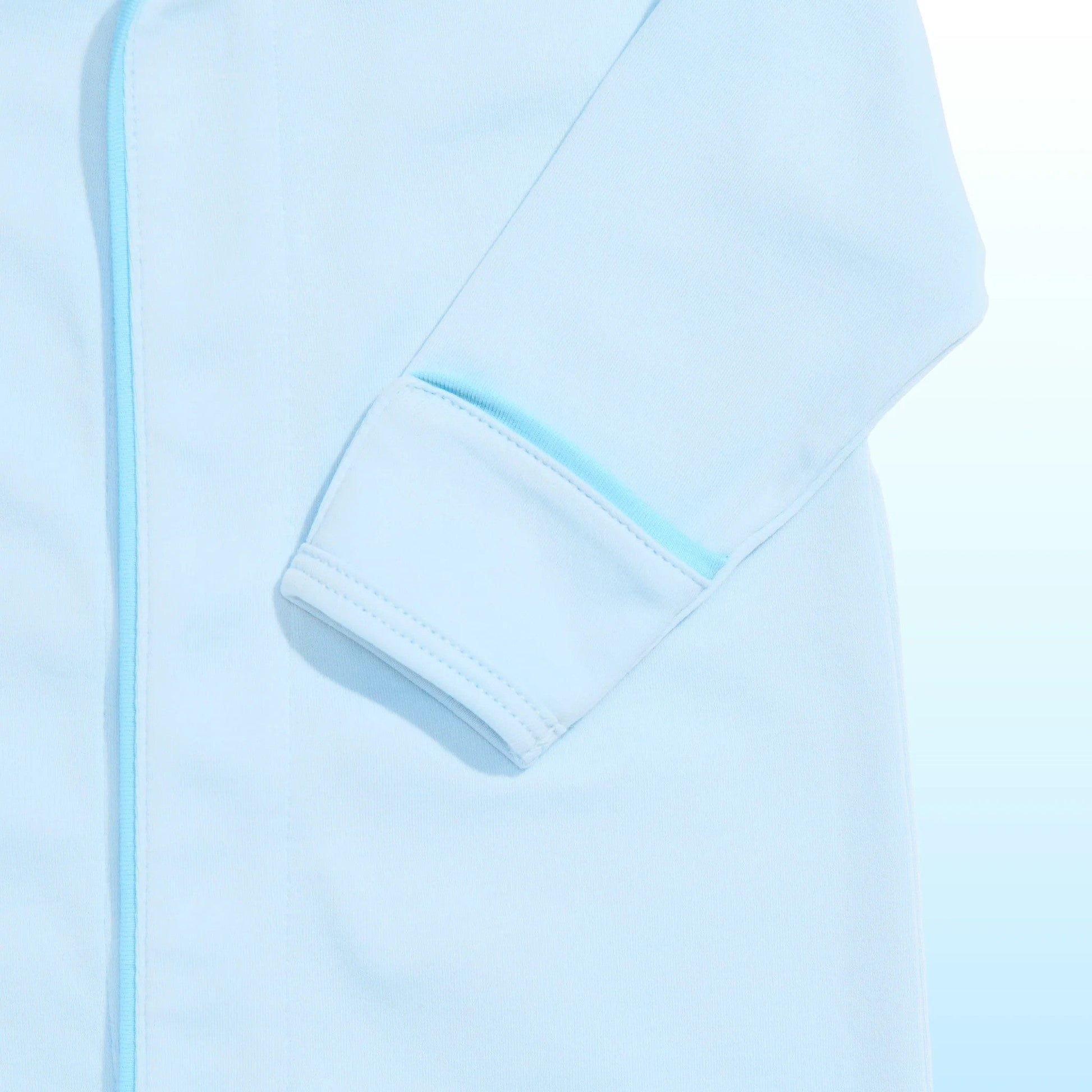 Babynetic Boys Apparel / Sleepwear / Infant Babynetic Premium Magnetic Footie Cloud Blue