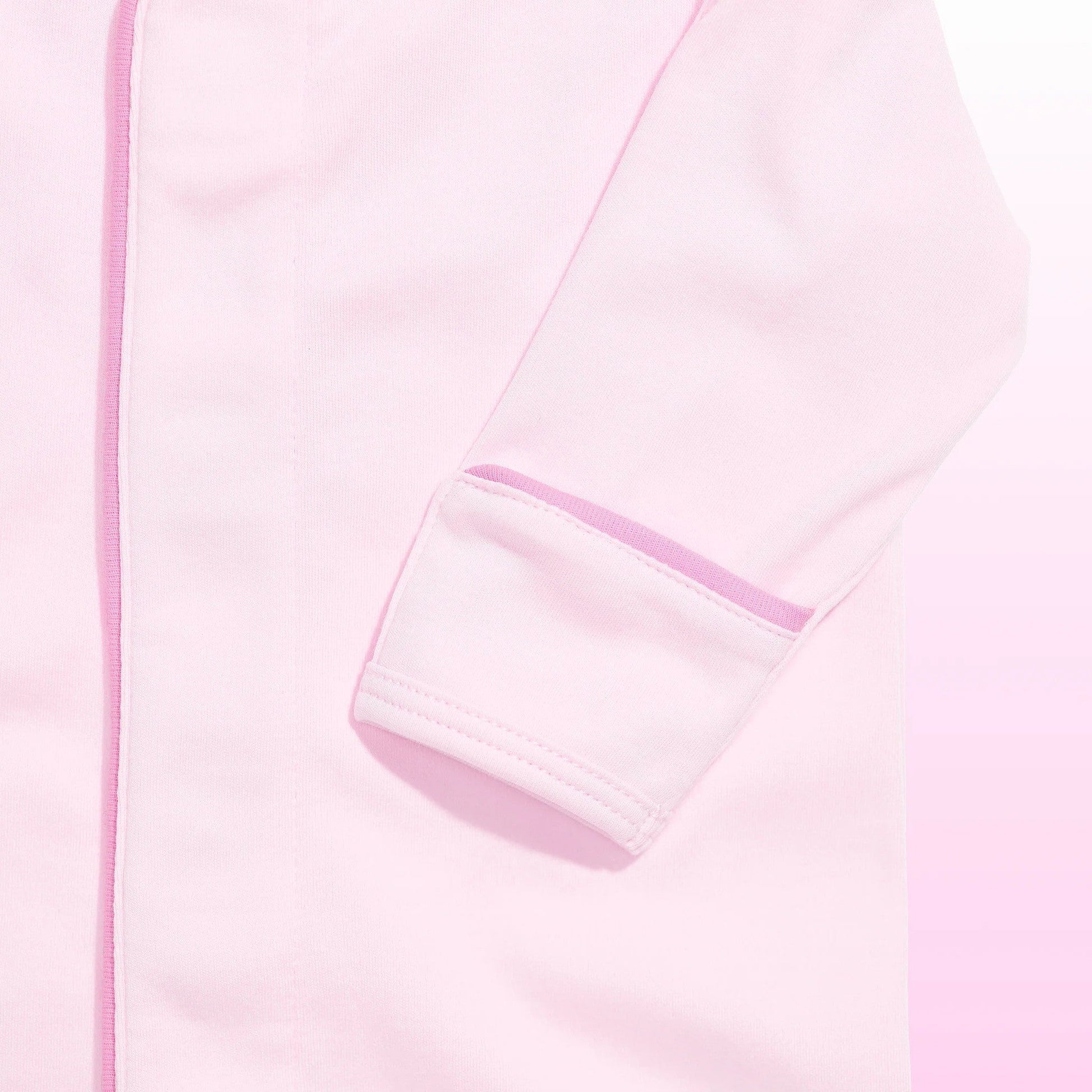 Babynetic Girls Apparel / Sleepwear / Infant Babynetic Premium Magnetic Footie Petal Pink