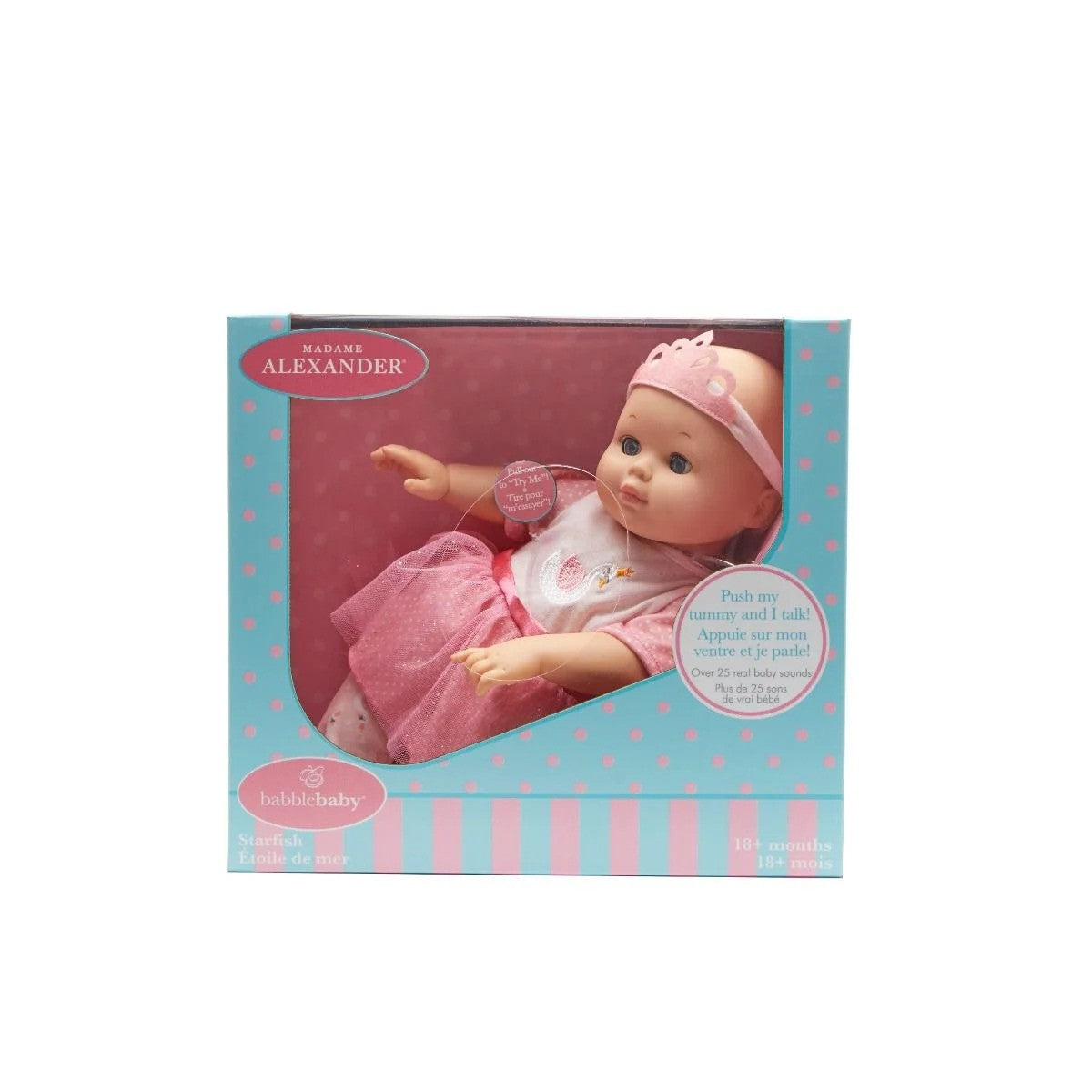 Madame Alexander Doll Babble Baby Pink Swan