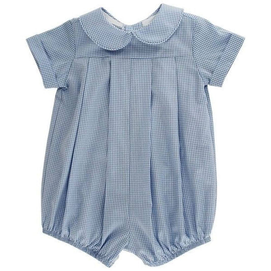 Bailey Boys Boys Apparel / Outfits / Infant Blue Microcheck / 3 Mo Bailey Boys Blue Microcheck Dressy Bubble