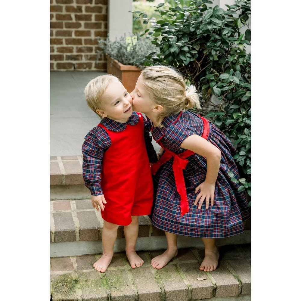 Bailey Boys Blue Spruce with Red Cord Dress