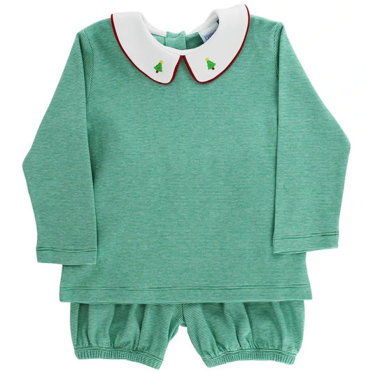 Bailey Boys Christmas Trees Bloomer Set - Boy