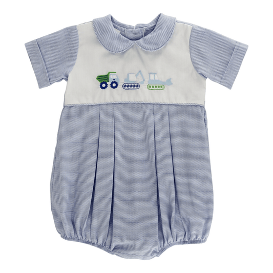 Bailey Boys Blue / 12 Mo Bailey Boys Construction Dressy Bubble